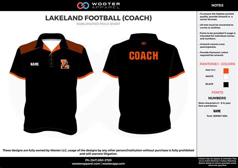 football coaches polo shirts